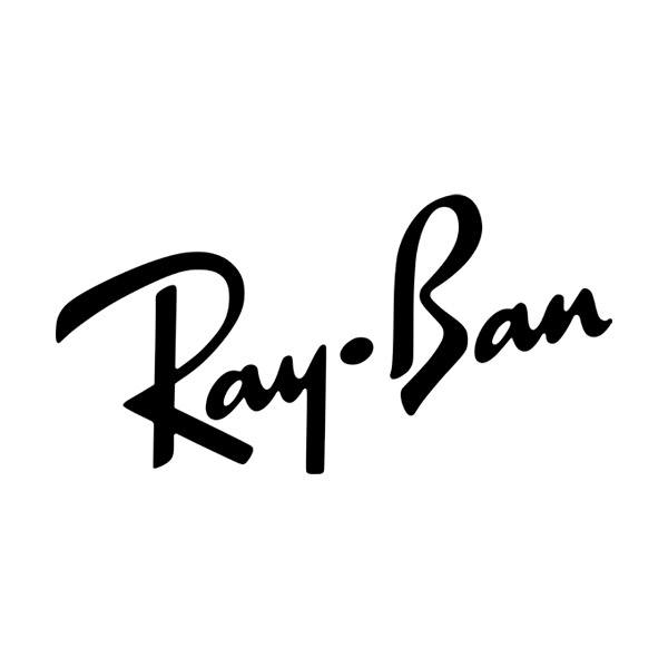 adesivi ray ban logo